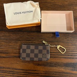 Louis Vuitton Key Pouch Brown Damier Ebene